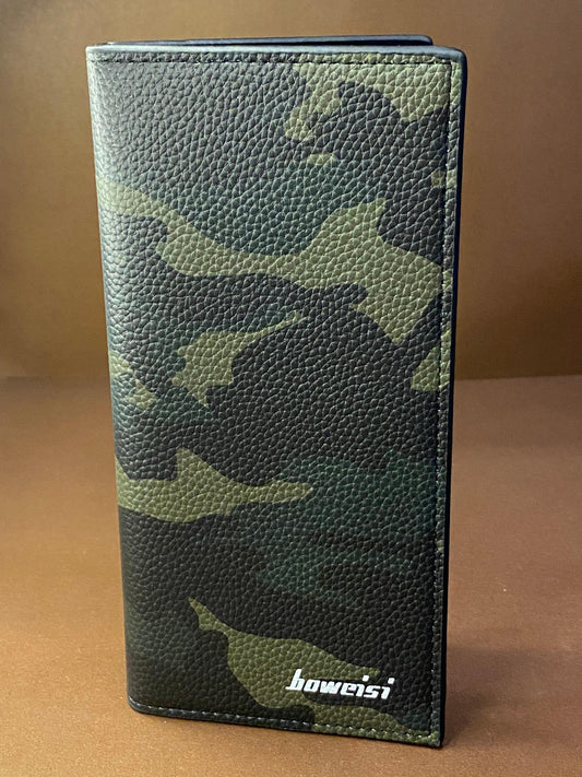 Luxury PU Leather Men’s Long Boweisi Wallet