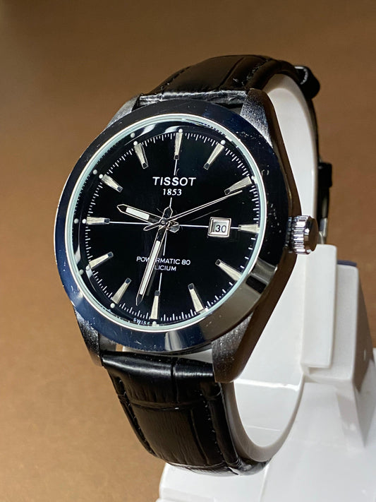 TISSOT GENTELMAN LEATHER STRAP WITH MASTER LOCK