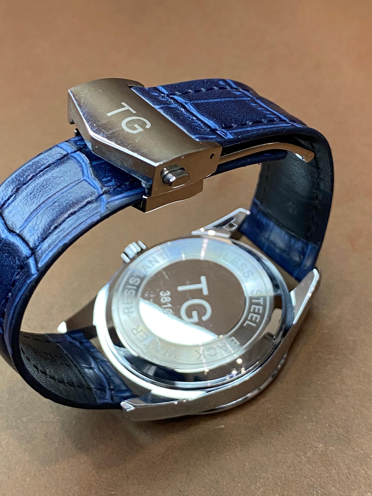 TAG HEUER DOWN SECOND WITH LEATHER STRAP