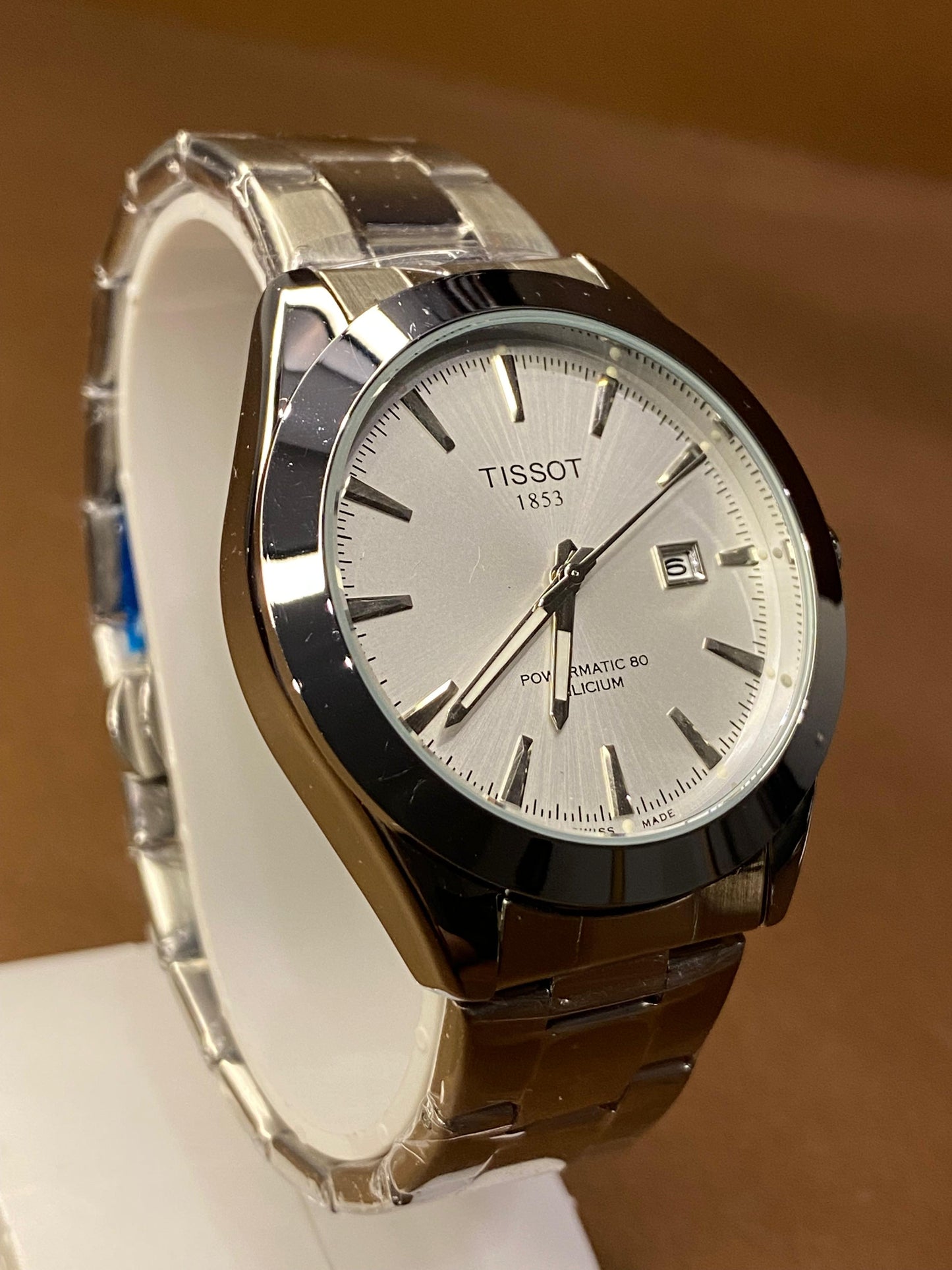 TISSOT GENTELMAN STAINLESS STEAL WITH MASTER LOCK