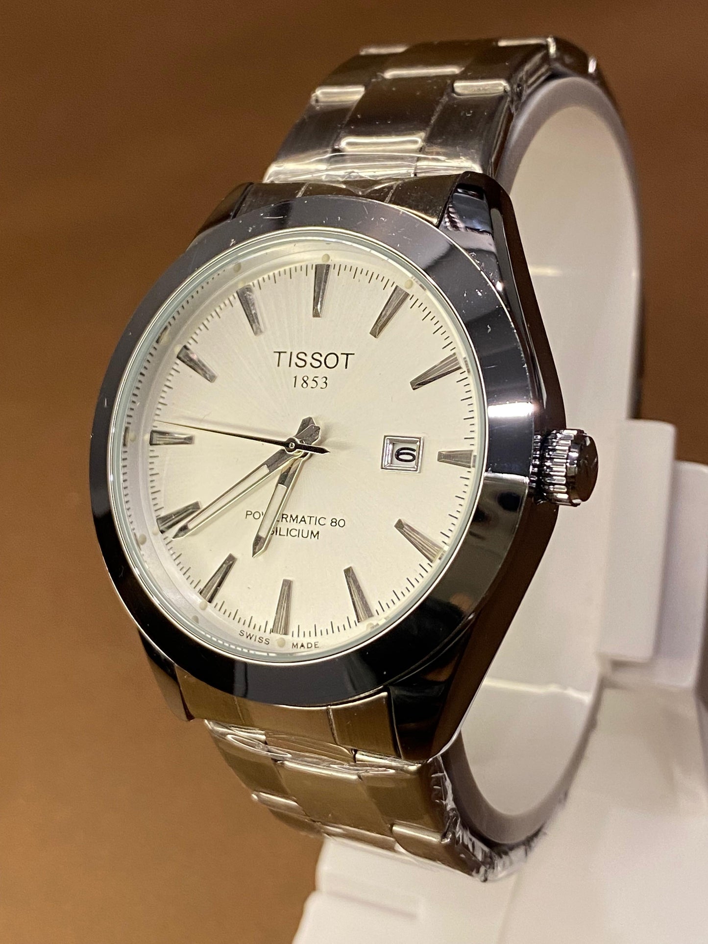 TISSOT GENTELMAN STAINLESS STEAL WITH MASTER LOCK