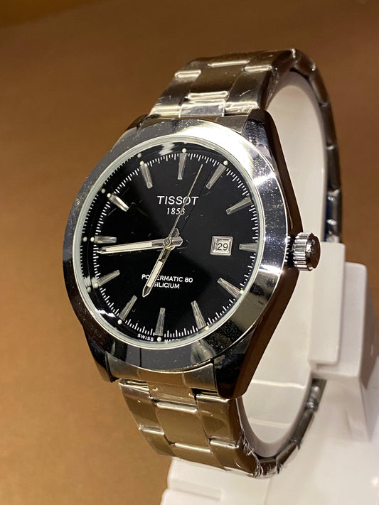 TISSOT GENTELMAN STAINLESS STEAL WITH MASTER LOCK