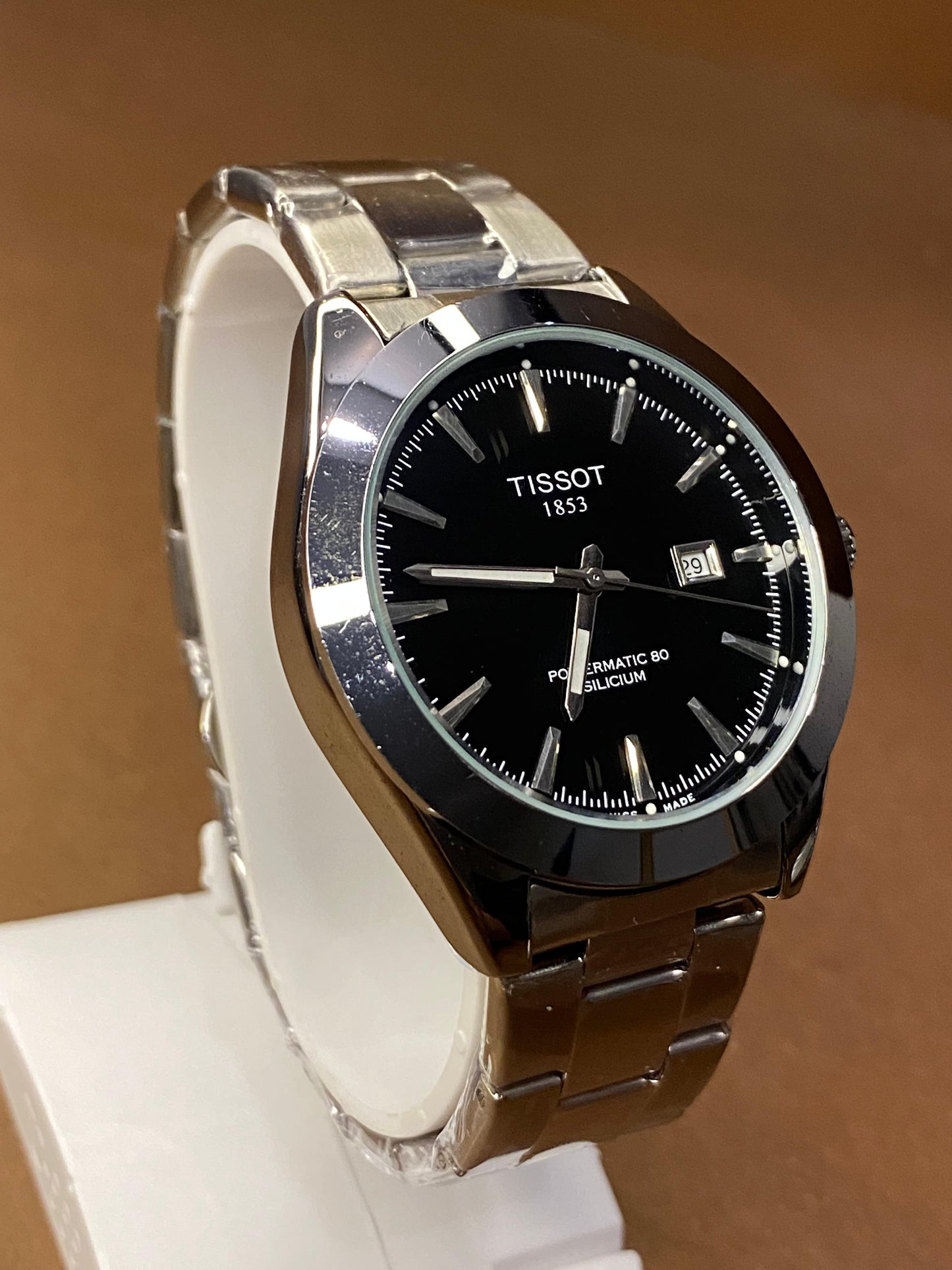 TISSOT GENTELMAN STAINLESS STEAL WITH MASTER LOCK