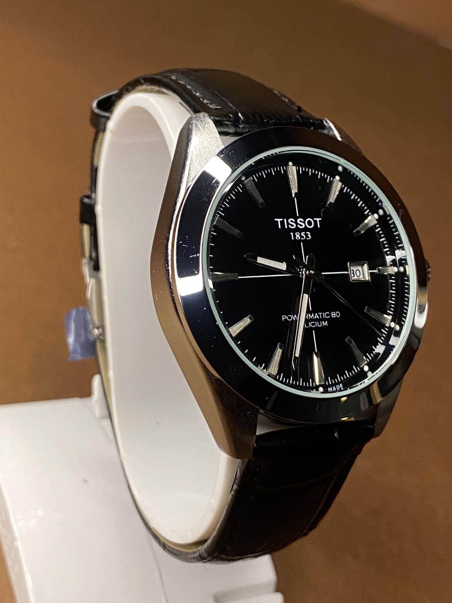 TISSOT GENTELMAN LEATHER STRAP WITH MASTER LOCK