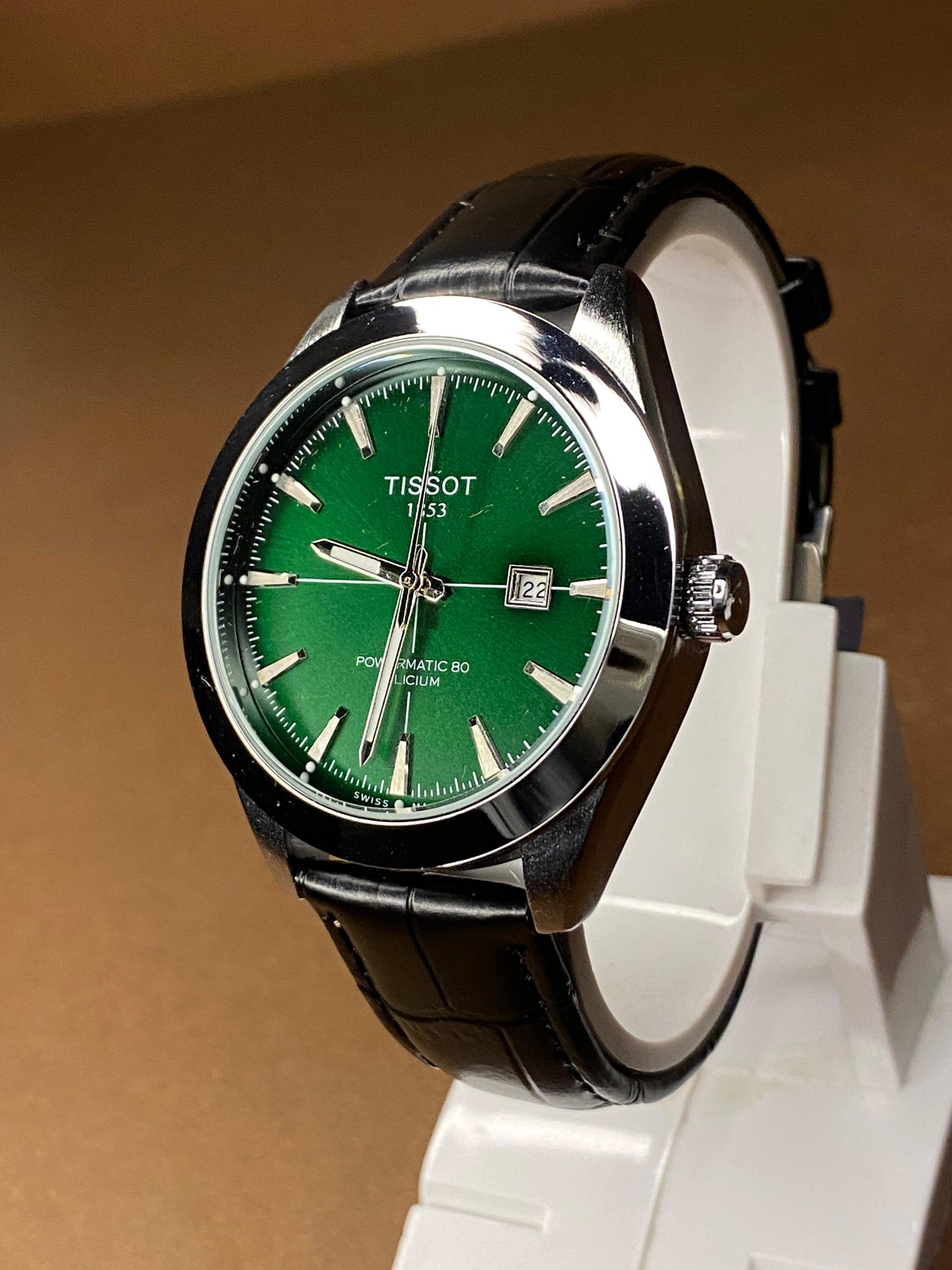 TISSOT GENTELMAN LEATHER STRAP WITH MASTER LOCK