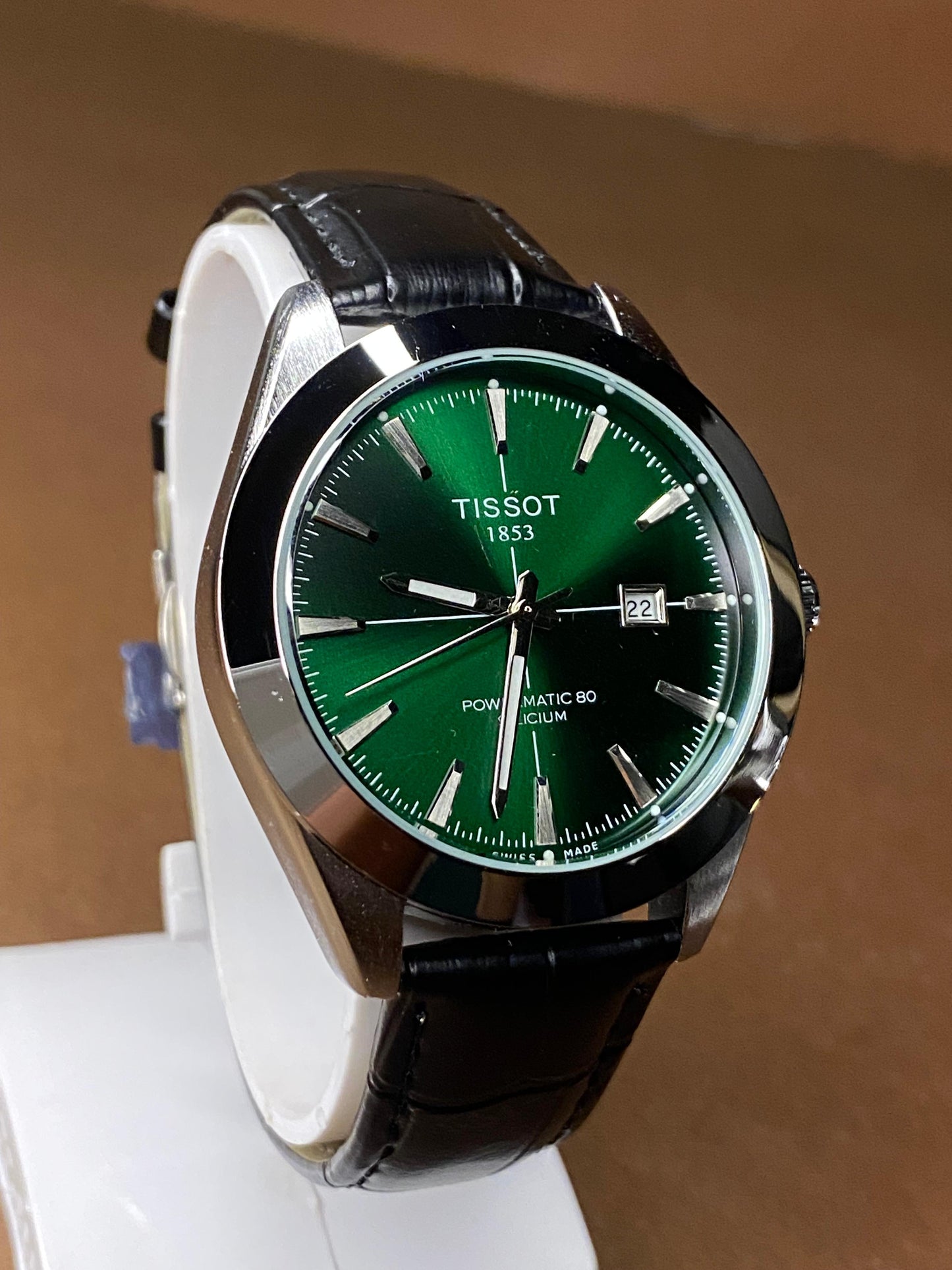 TISSOT GENTELMAN LEATHER STRAP WITH MASTER LOCK