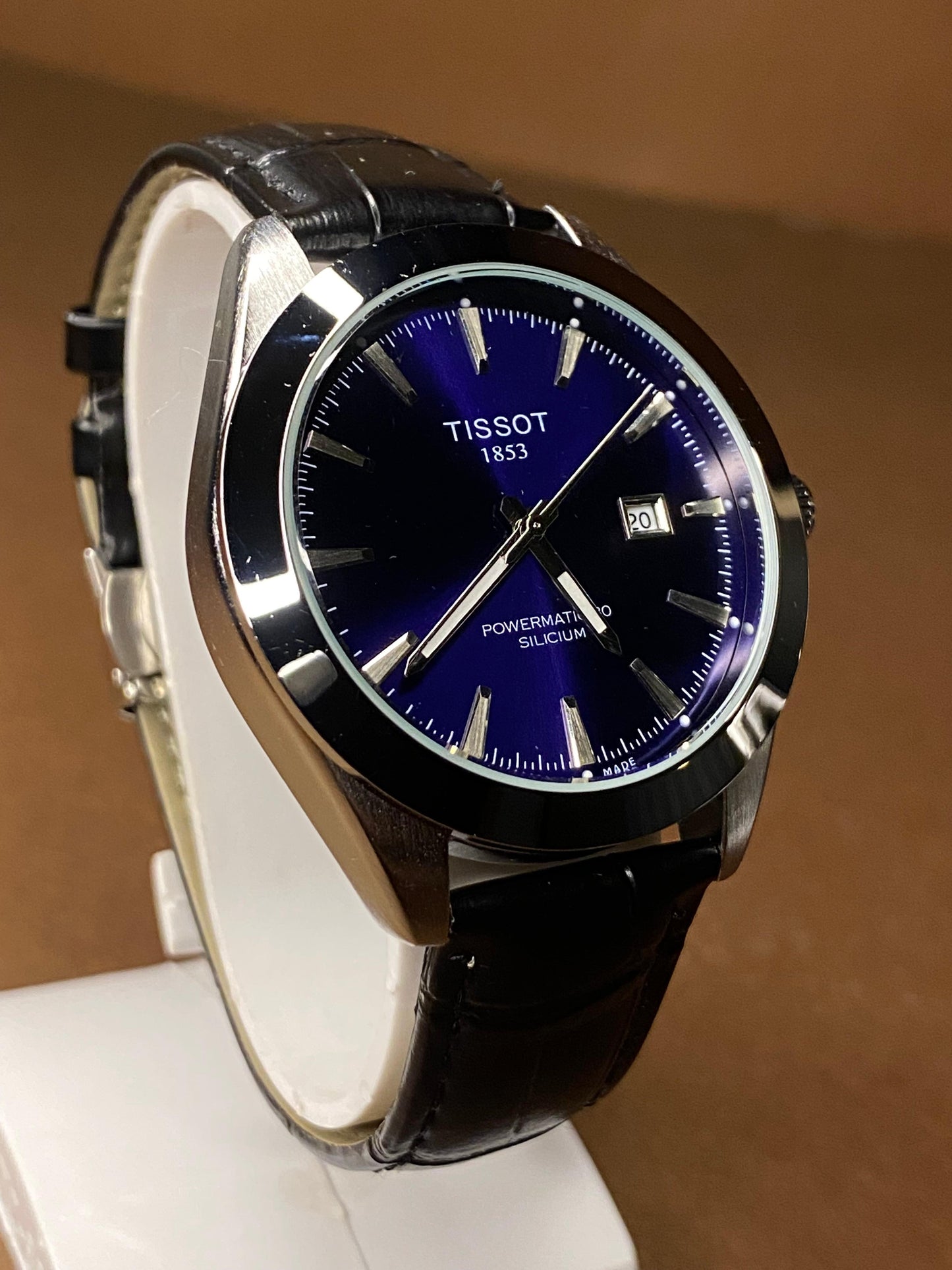 TISSOT GENTELMAN LEATHER STRAP WITH MASTER LOCK