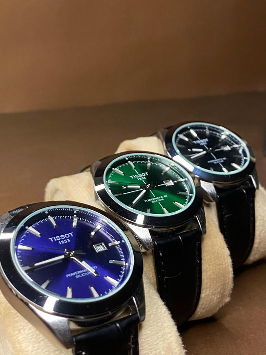 TISSOT GENTELMAN LEATHER STRAP WITH MASTER LOCK