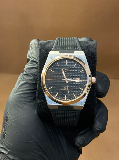TISSOT PRX |METAL CASE | SILICON STRAP | DATE WORKING