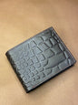 CROCODILE STYLE LEATHER WALLET