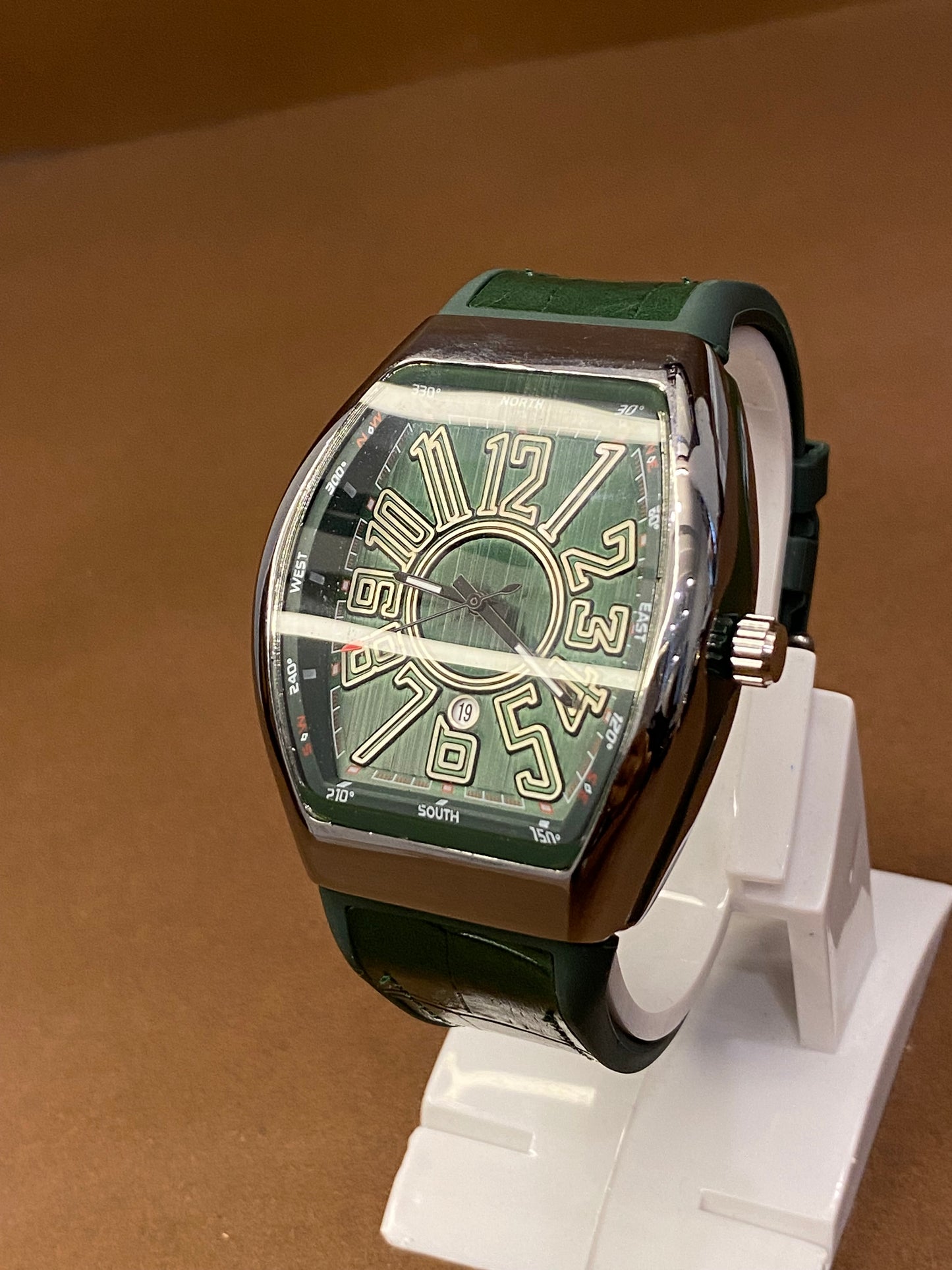 FRANK MULLAR | METAL CASE | PREMIUM LEATHER STRAPS | DATE WORKING | HEAVY WEIGHT