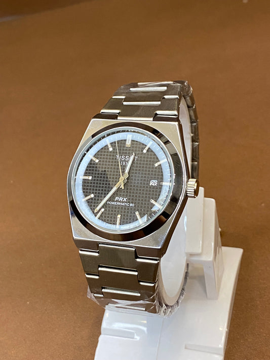 TISSOT PRX | SAPPHIRE GLASS | STAINLESS STEAL | MASTER LOCK | DATE WORKING