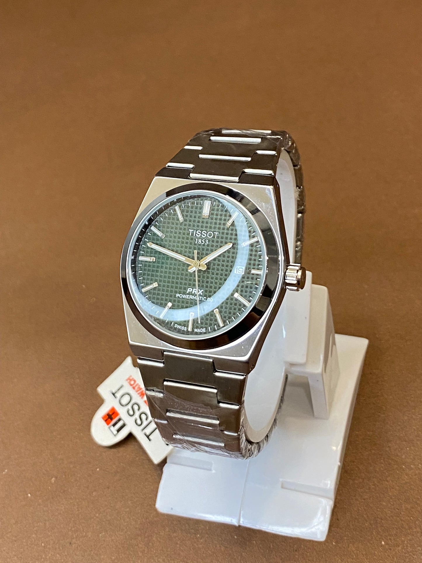TISSOT PRX | SAPPHIRE GLASS | STAINLESS STEAL | MASTER LOCK | DATE WORKING