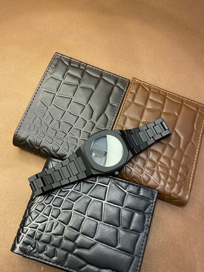 Buy Only Black Arabic  Aura watch&Avail Free Men’s Wallet