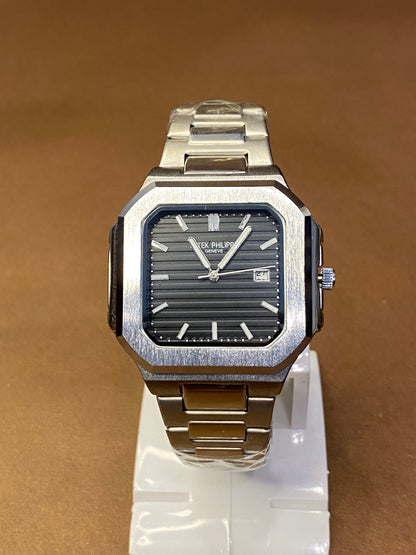 PATEK PHILIPPE | SQUARE DIAL | STAINLESS STEAL | DATE WORKING | QUARTZ MOVEMENT | MASTER LOck