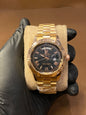 ROLEX ROSE GOLD EDITION | STAINLESS STEAL | DAYNDATE WORKING |
