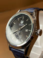 TAG HEUER DOWN SECOND WITH LEATHER STRAP