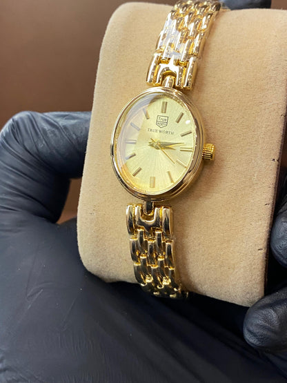 TRUE WORTH OVAL SHAPE LADIES WATCH
