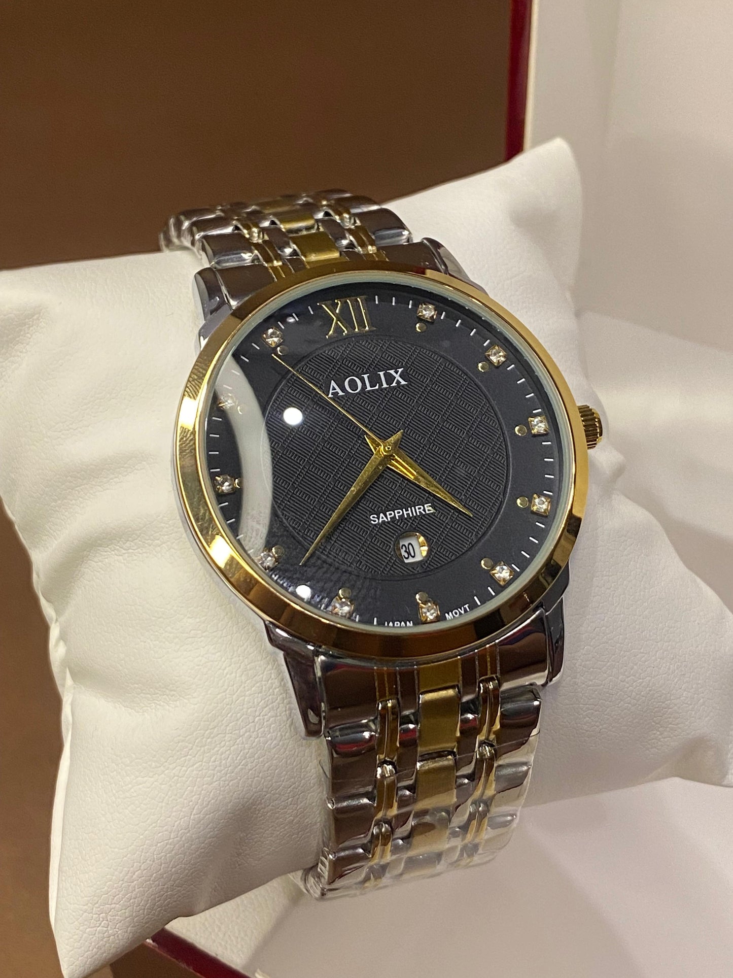 AOLIX|STAINLESS STEAL| BEST WATCH FOR SHADI SEASON|SAPPHIRE GLASS|DATE WORKING