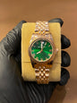 DIAMOND BLUE | LADIES WATCH | ROSE GOLD WITH GREEN DIAL |