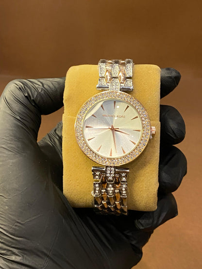 MICHAEL KORS | LADIES WATCH | TWO TONE WITH WHITE DIAL |