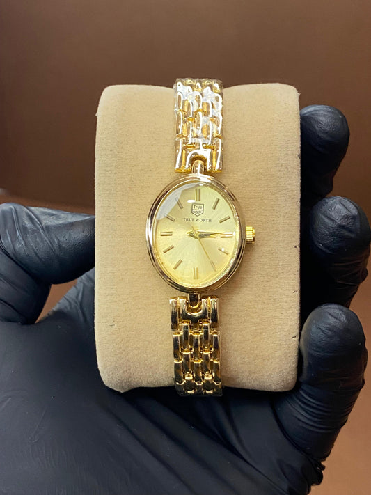 TRUE WORTH OVAL SHAPE LADIES WATCH