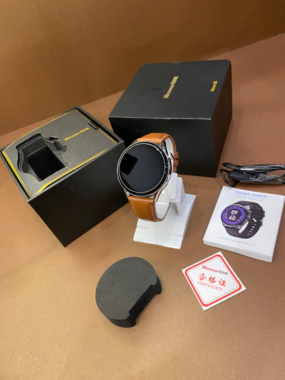 MICROWEAR LEATHER STRAP SMART WATCH WITH ORIGINAL BOX