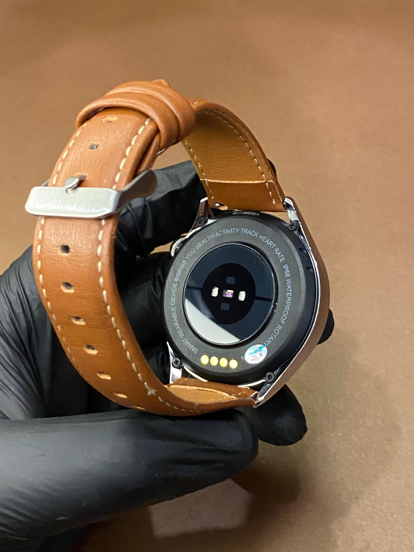 MICROWEAR LEATHER STRAP SMART WATCH WITH ORIGINAL BOX