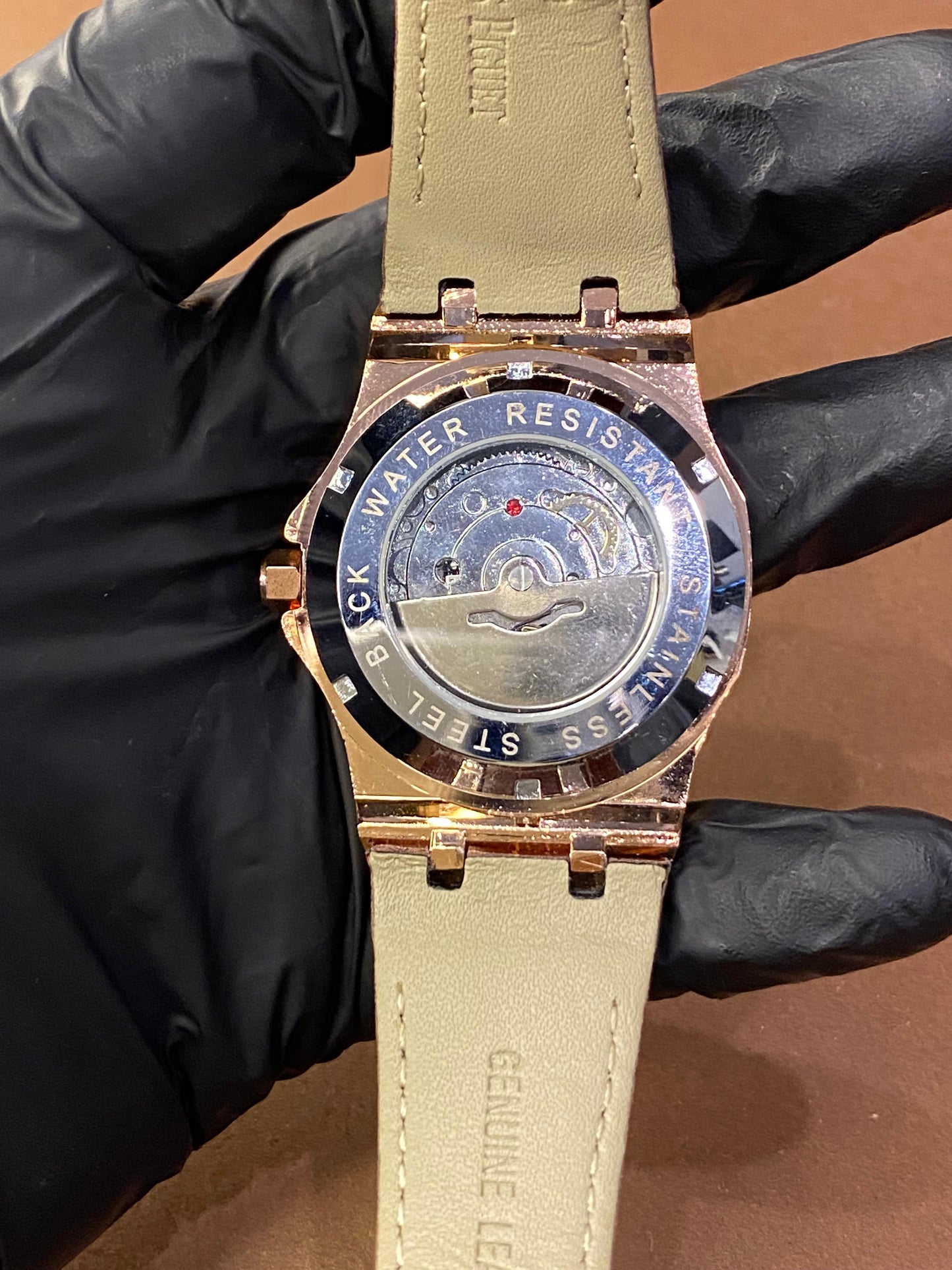 A.P SEMI AUTOMATIC WITH LEATHER STRAP