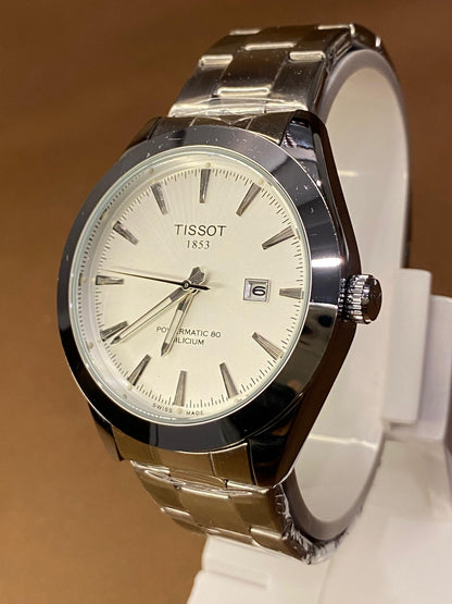 TISSOT GENTELMAN STAINLESS STEAL WITH MASTER LOCK
