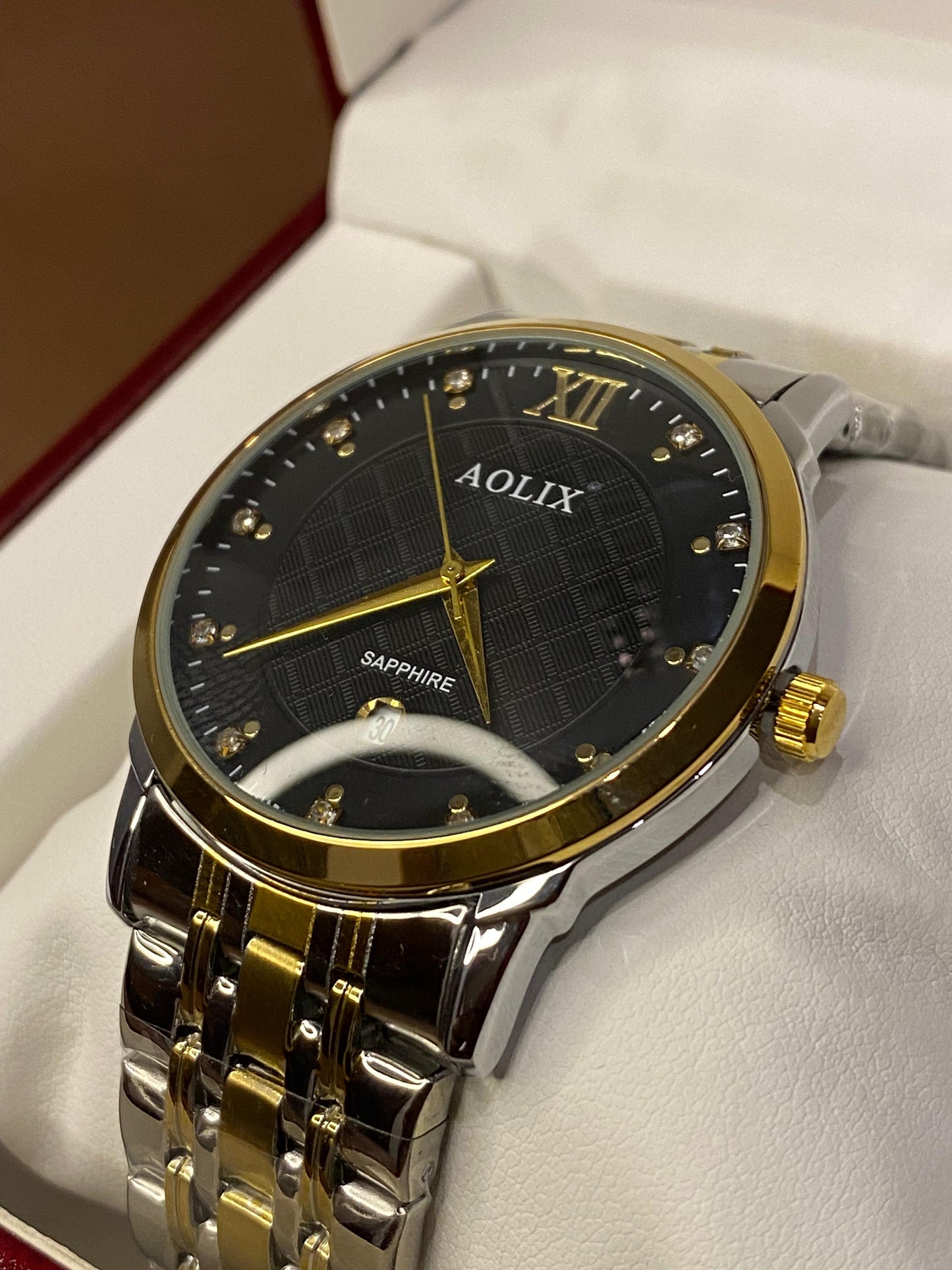 AOLIX|STAINLESS STEAL| BEST WATCH FOR SHADI SEASON|SAPPHIRE GLASS|DATE WORKING