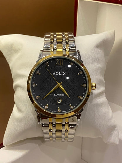 AOLIX|STAINLESS STEAL| BEST WATCH FOR SHADI SEASON|SAPPHIRE GLASS|DATE WORKING
