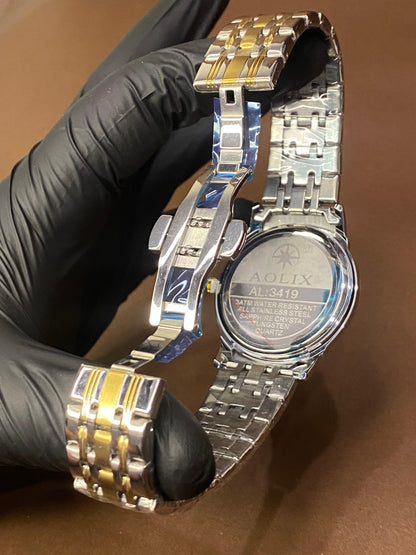 AOLIX|STAINLESS STEAL| BEST WATCH FOR SHADI SEASON|SAPPHIRE GLASS|DATE WORKING