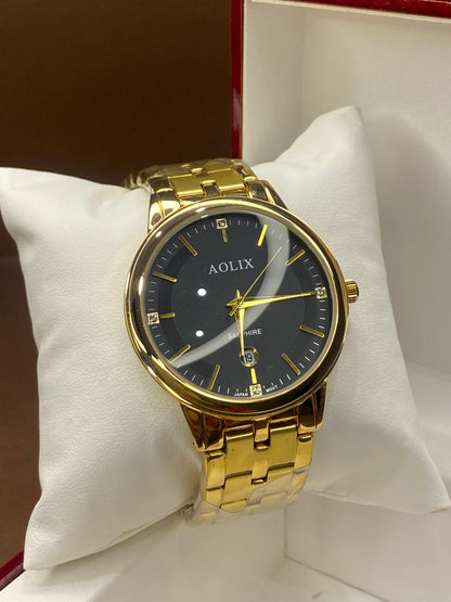 AOLIX|STAINLESS STEAL| BEST WATCH FOR SHADI SEASON|SAPPHIRE GLASS|DATE WORKING