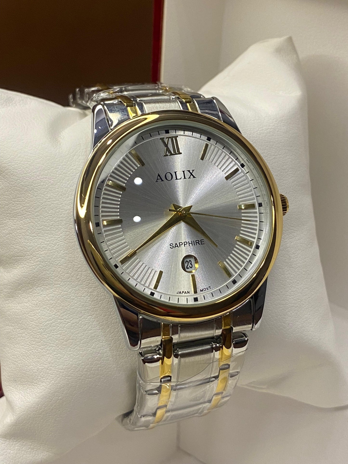 AOLIX|STAINLESS STEAL| BEST WATCH FOR SHADI SEASON|SAPPHIRE GLASS|DATE WORKING