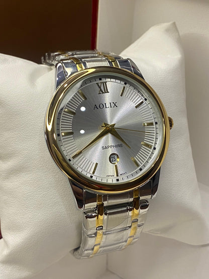 AOLIX|STAINLESS STEAL| BEST WATCH FOR SHADI SEASON|SAPPHIRE GLASS|DATE WORKING