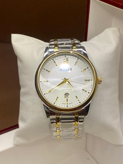 AOLIX|STAINLESS STEAL| BEST WATCH FOR SHADI SEASON|SAPPHIRE GLASS|DATE WORKING
