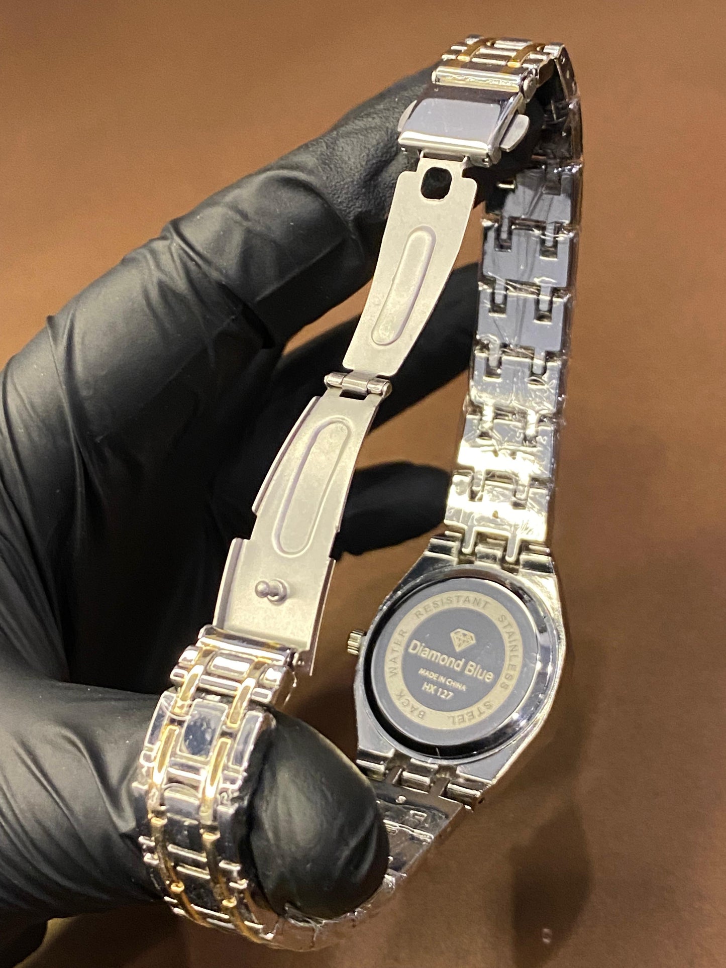 DIAMOND BLUE | LADIES WATCH | TWO TONE WITH BLACK DIAL|