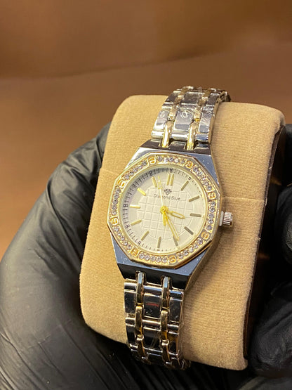 DIAMOND BLUE | LADIES WATCH | TWO TONE WITH WHITE DIAL |
